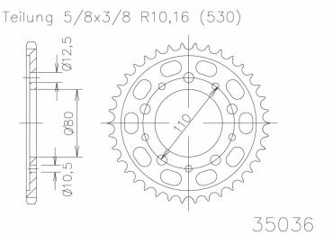 ESJOT Sprocket steel 48 Z