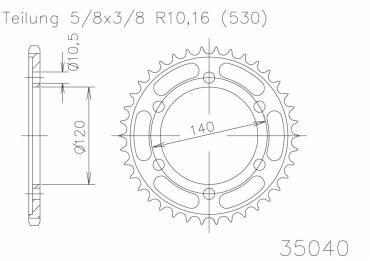 ESJOT Kettenrad 45 Z