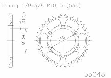 ESJOT Sprocket steel 42 Z