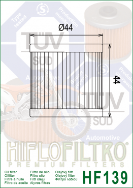 HIFLO Ölfilter HF139 Suzuki/Kawa