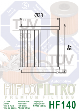 HIFLO Ölfilter HF140 Yamaha