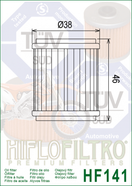 HIFLO Ölfilter HF141 Yamaha