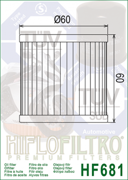 HIFLO Ölfilter HF681 Hyosung 650