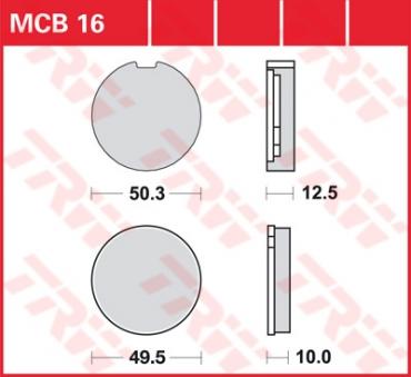 TRW Scheibenbremsbelag MCB016