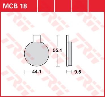 TRW Scheibenbremsbelag MCB018