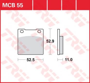 TRW Scheibenbremsbelag MCB055