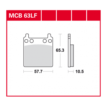 TRW Scheibenbremsbelag MCB063