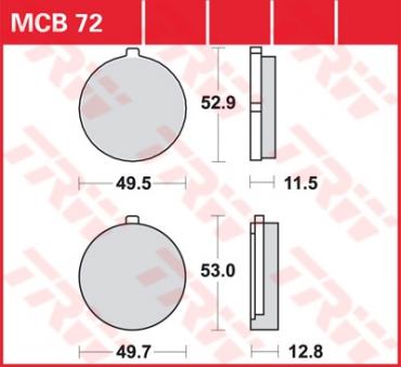 TRW Scheibenbremsbelag MCB072