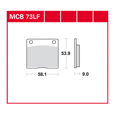 TRW Scheibenbremsbelag MCB073