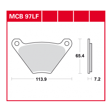 TRW Scheibenbremsbelag MCB097