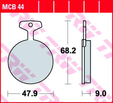 TRW Scheibenbremsbelag MCB044