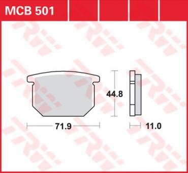 TRW Scheibenbremsbelag MCB501