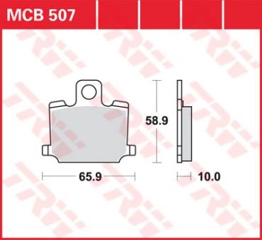 TRW Scheibenbremsbelag MCB507