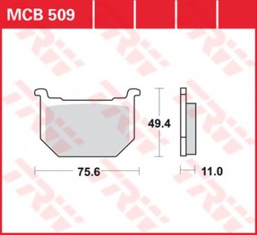 TRW Scheibenbremsbelag MCB509