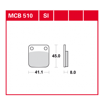 TRW Scheibenbremsbelag MCB510SI