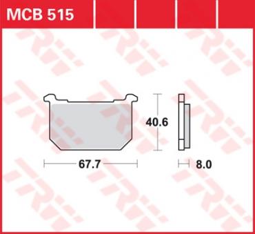 TRW Scheibenbremsbelag MCB515