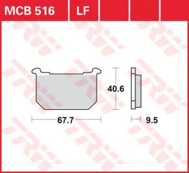 TRW Scheibenbremsbelag MCB516