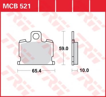 TRW Scheibenbremsbelag MCB521