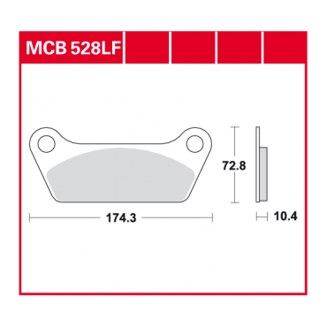 TRW Scheibenbremsbelag MCB528