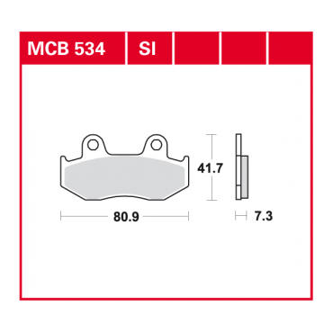 TRW Scheibenbremsbelag MCB534SI