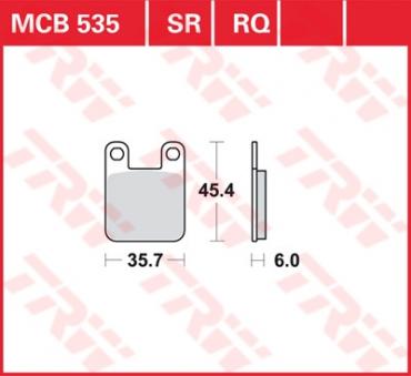 TRW Scheibenbremsbelag MCB535SR