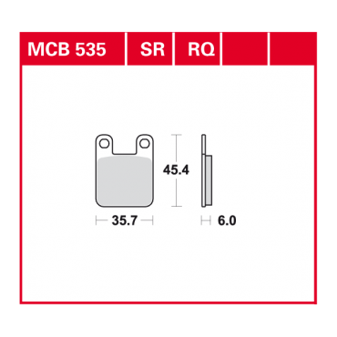 TRW Scheibenbremsbelag MCB535