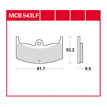 TRW Scheibenbremsbelag MCB543