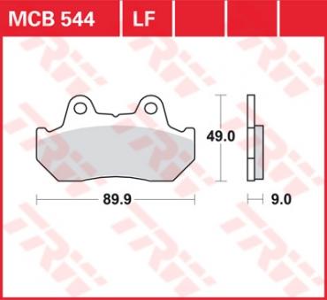 TRW Scheibenbremsbelag MCB544