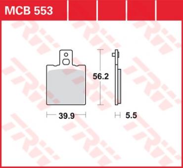 TRW Scheibenbremsbelag MCB553