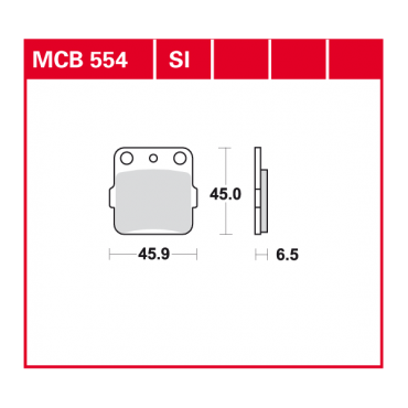 TRW Scheibenbremsbelag MCB554SI