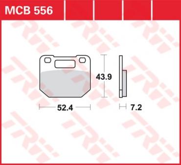 TRW Scheibenbremsbelag MCB556