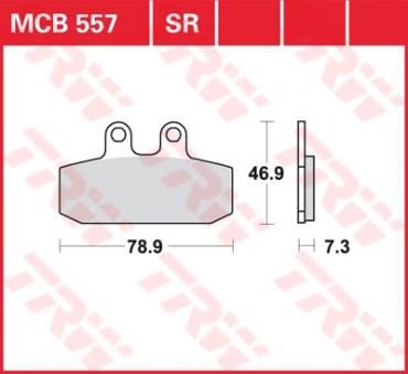 TRW Scheibenbremsbelag MCB557