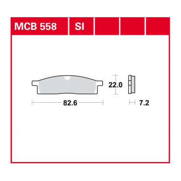 TRW Scheibenbremsbelag MCB558SI