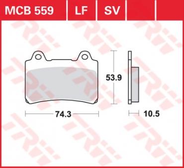 TRW Scheibenbremsbelag MCB559