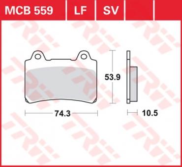 TRW Scheibenbremsbelag MCB559SV