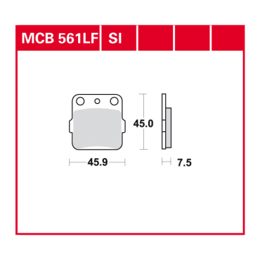 TRW Scheibenbremsbelag MCB561