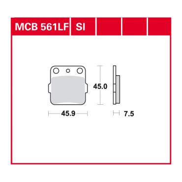 TRW Scheibenbremsbelag MCB561SI