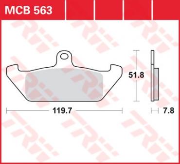 TRW Scheibenbremsbelag MCB563