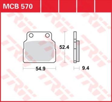 TRW Scheibenbremsbelag MCB570