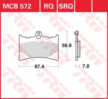 TRW Scheibenbremsbelag MCB572RQ