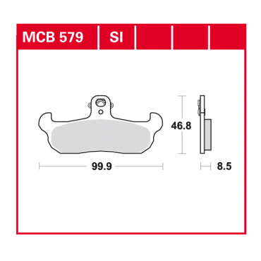 TRW Scheibenbremsbelag MCB579SI