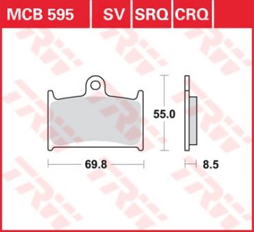 TRW Scheibenbremsbelag MCB595SRQ