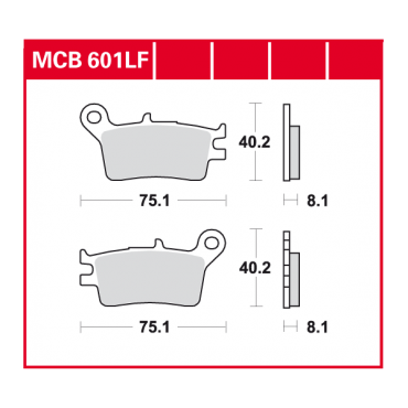 TRW Scheibenbremsbelag MCB601