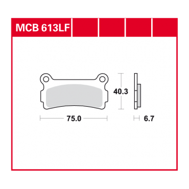 TRW Scheibenbremsbelag MCB613