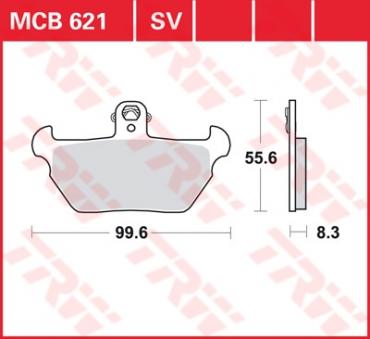 TRW Scheibenbremsbelag MCB621SV