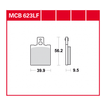 TRW Scheibenbremsbelag MCB623