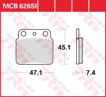 TRW Scheibenbremsbelag MCB626SI