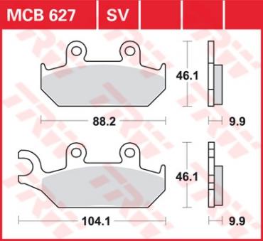 TRW Scheibenbremsbelag MCB627