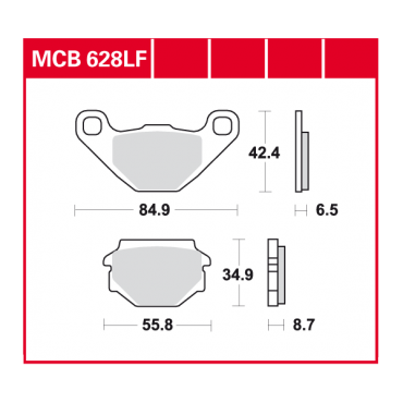 TRW Scheibenbremsbelag MCB628