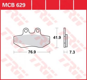 TRW Scheibenbremsbelag MCB629